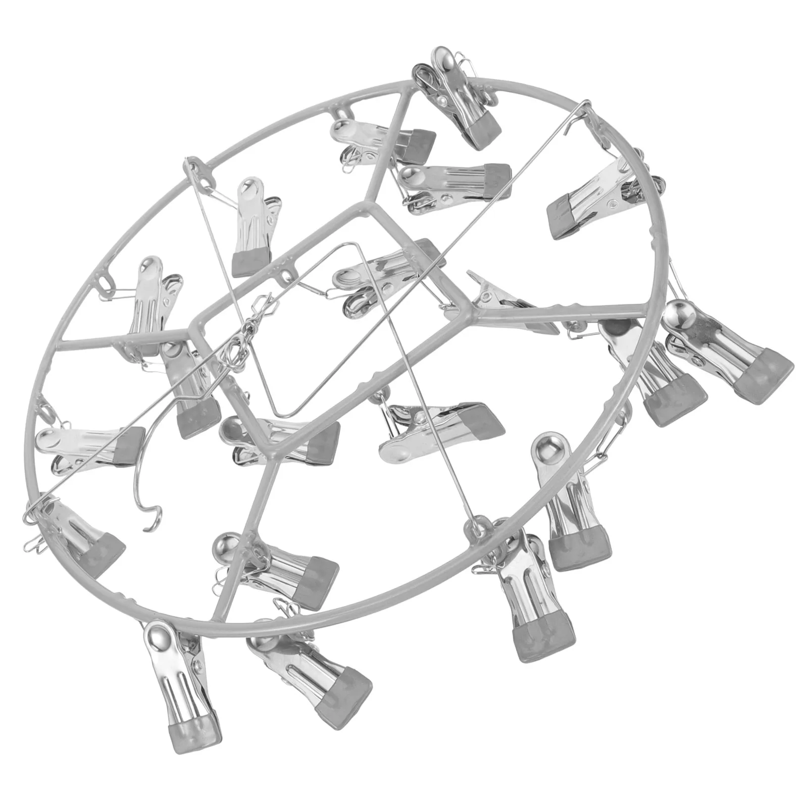 20 Clips Drying Rack Hanger Stainless Circular Design Non Slip Clothes Laundry Hanger With Clips For Drying Wardrobe ganizer
20 Clips Drying Rack Hanger Stainless Circular Design Non Slip Clothes Laundry Hanger With Clips For Drying Wardrobe ganizer