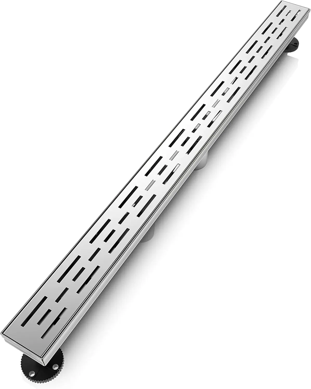 36 Inch Linear Shower Drain Rectangular Floor Drain,Rainline Pattern Cover Grate Removable SUS304 Stainless Steel CUPC Certified
36 Inch Linear Shower Drain Rectangular Floor Drain,Rainline Pattern Cover Grate Removable SUS304 Stainless Steel CUPC Certified