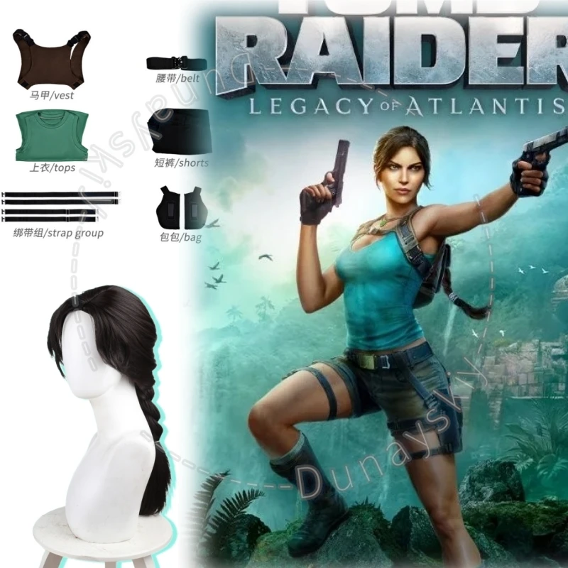 Костюм для косплея Лары Крофт из игры Tomb Raider: полный комплект с париком, точный игровой костюм-боди для женщин, для Хэллоуина и карнавала
Костюм для косплея Лары Крофт из игры Tomb Raider: полный комплект с париком, точный игровой костюм-боди для женщин, для Хэллоуина и карнавала