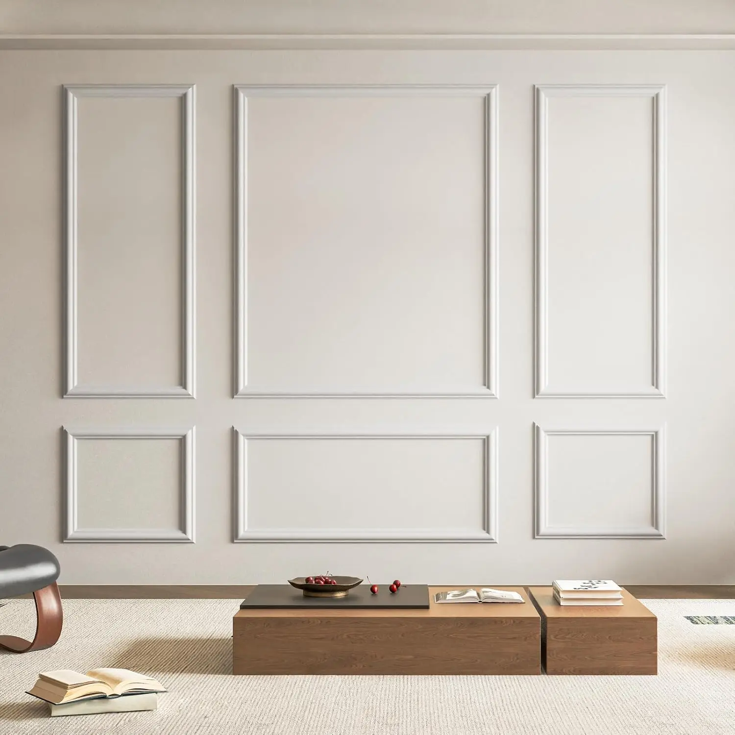 Pre-Cut Wall Molding Set of 6 pcs, Ready-to-Assemble Wainscoting Panels for Interior Wall Décor Living Room Bedroom Accent Wall
Pre-Cut Wall Molding Set of 6 pcs, Ready-to-Assemble Wainscoting Panels for Interior Wall Décor Living Room Bedroom Accent Wall