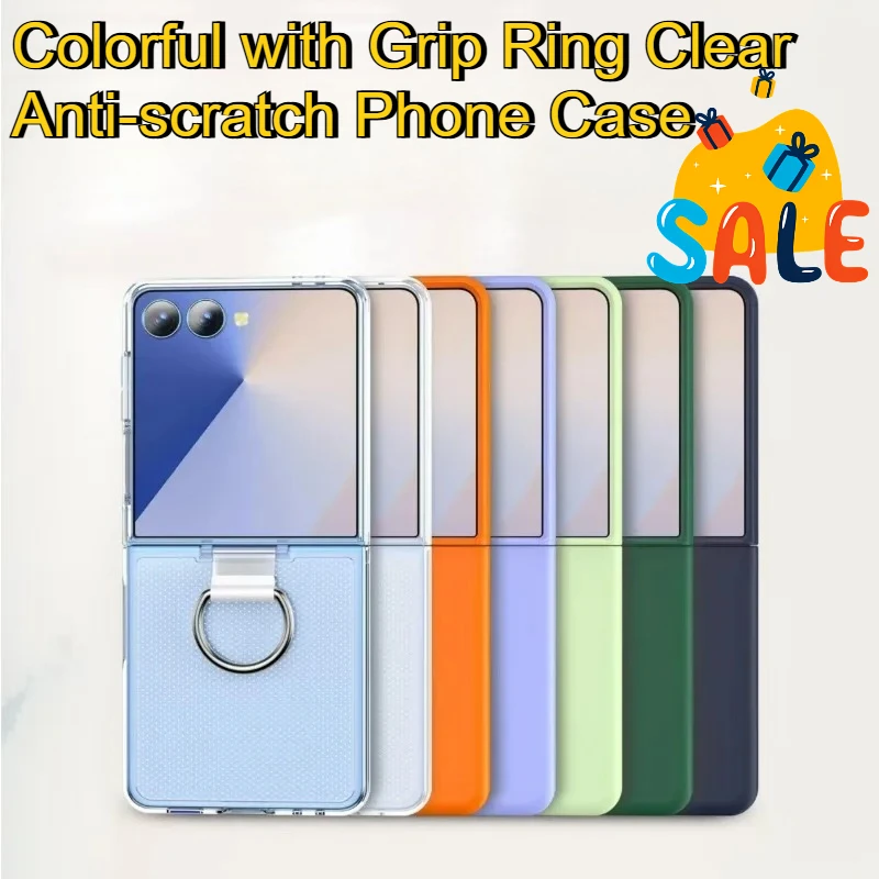For Samsung Galaxy Z Flip 7 6 5 4 3 Simple Design Protector Cover Colorful with Grip Ring Clear Anti-scratch Phone Case
For Samsung Galaxy Z Flip 7 6 5 4 3 Simple Design Protector Cover Colorful with Grip Ring Clear Anti-scratch Phone Case
