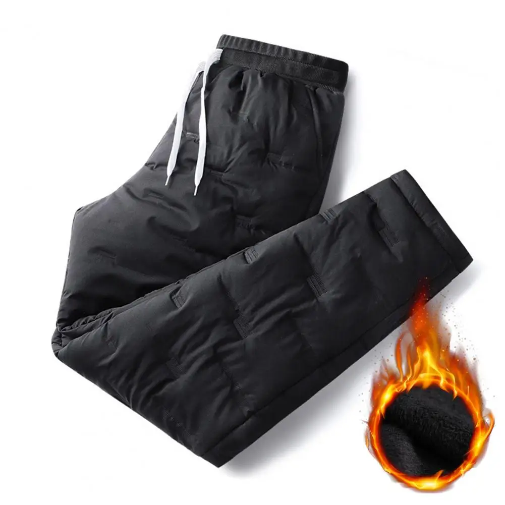 Casual Pants Cotton Padded Winter Pockets Coldproof Mid Waist Trousers Warm Pants for Daily Wear
Casual Pants Cotton Padded Winter Pockets Coldproof Mid Waist Trousers Warm Pants for Daily Wear