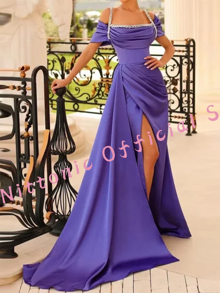 Classic Sweetheart Beading Pleat Mermaid Formal Evening Dresses Birthday Party Prom Gowns Customized
Classic Sweetheart Beading Pleat Mermaid Formal Evening Dresses Birthday Party Prom Gowns Customized