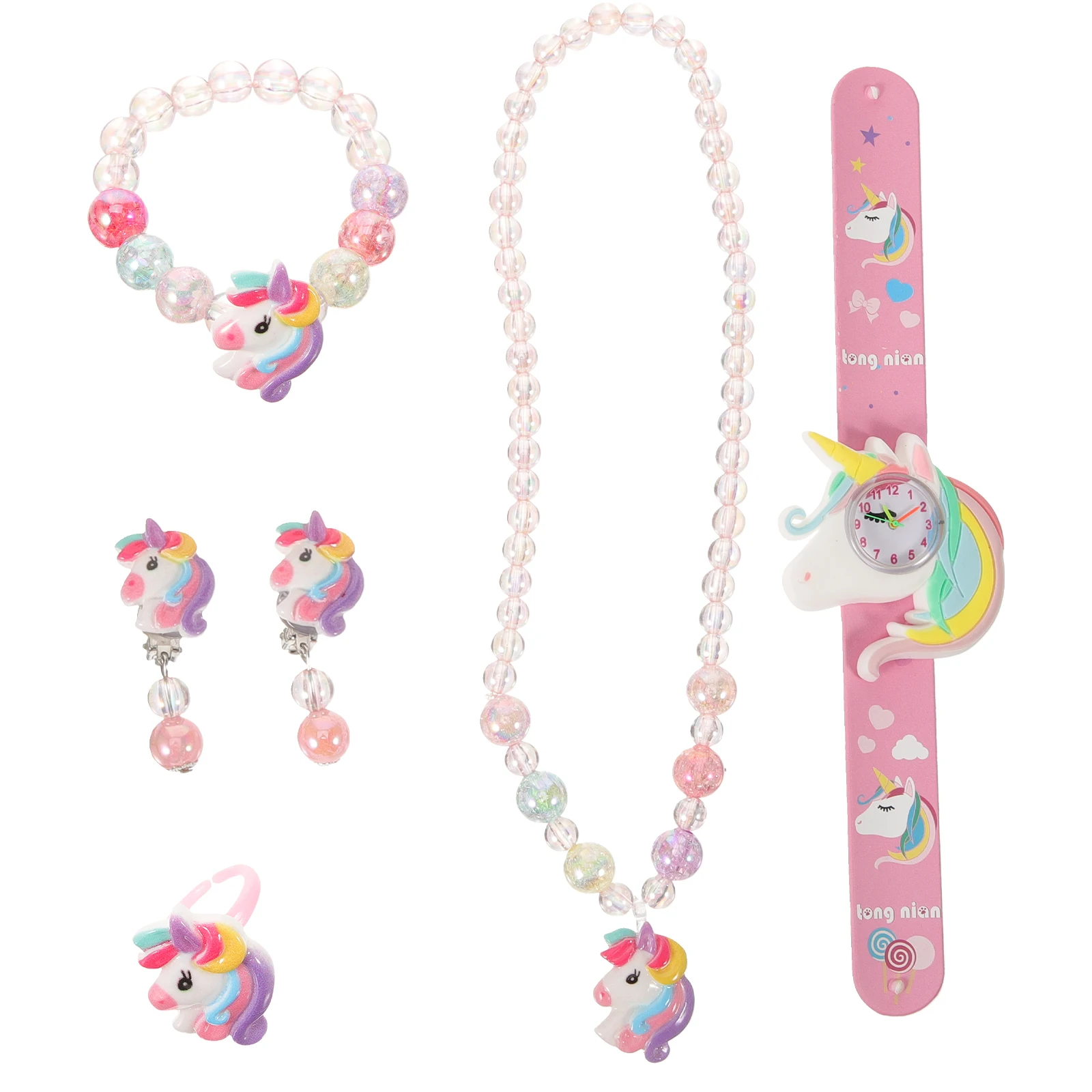 Unicorn Silicone Jewelry Set Watch Bracelet Necklace Earrings Ages 5 7 Quartz Gifts Party Favors Kids Watches
Unicorn Silicone Jewelry Set Watch Bracelet Necklace Earrings Ages 5 7 Quartz Gifts Party Favors Kids Watches