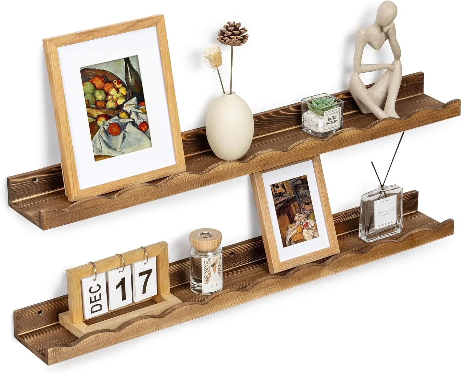 Picture Ledge Shelf for Wall, 36 inch Pine Wood Nursery Book Shelves Set of 2- Wall Book Shelves for Kids Room, Home De
Picture Ledge Shelf for Wall, 36 inch Pine Wood Nursery Book Shelves Set of 2- Wall Book Shelves for Kids Room, Home De