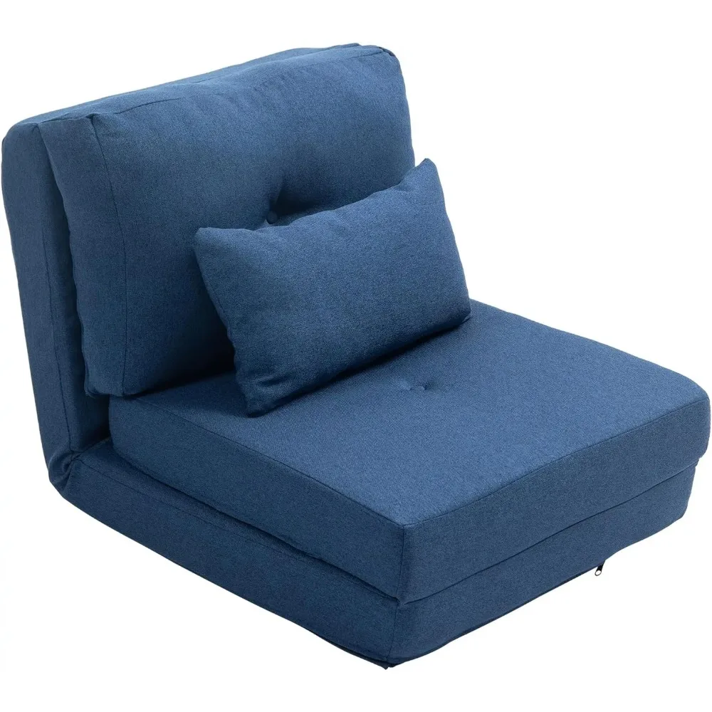Floor Lazy Sofa, Convertible Flip Chair, Folding Upholstered Couch Bed, Metal Frame and Pillows for Living Room Bedroom
Floor Lazy Sofa, Convertible Flip Chair, Folding Upholstered Couch Bed, Metal Frame and Pillows for Living Room Bedroom
