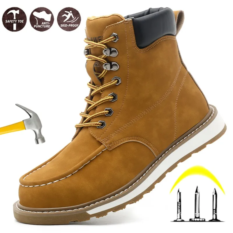 Steel Toe Anti Shock Anti-smash Boots Indestructible Safety Shoes Anti-puncture Non Slip Protection Safety Shoes for Men
Steel Toe Anti Shock Anti-smash Boots Indestructible Safety Shoes Anti-puncture Non Slip Protection Safety Shoes for Men