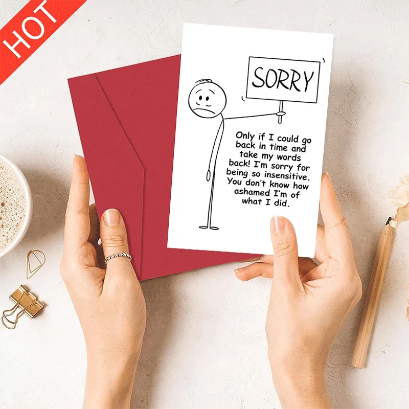 Sorry Apology Greeting Card Regretful Words Back In Time Themed Sorry Card For Apologizing To Friend Family Lov
Sorry Apology Greeting Card Regretful Words Back In Time Themed Sorry Card For Apologizing To Friend Family Lov