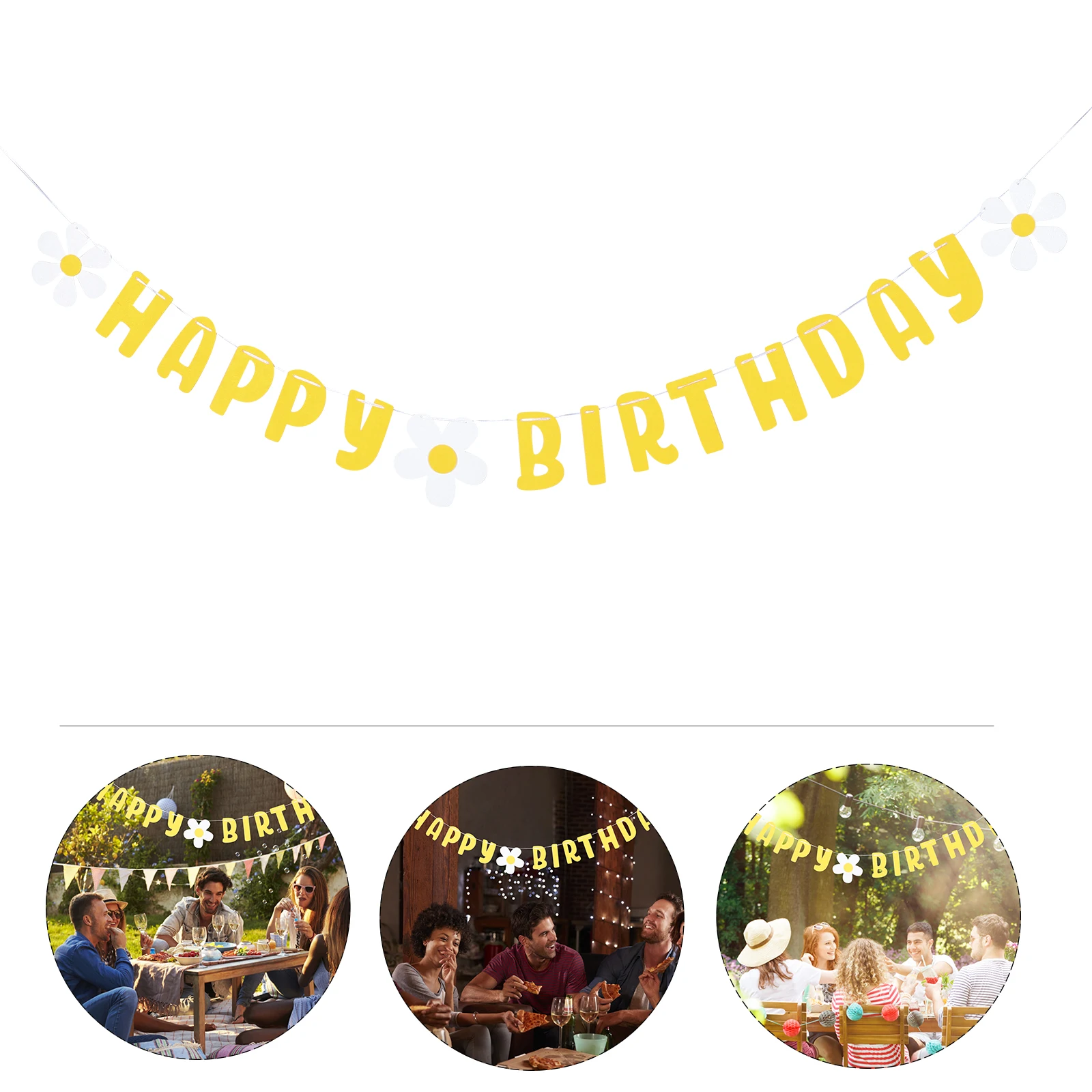 2Pcs Happy Birthday Banner Daisy Style Birthday Party Backdrop Decoration Photography Props Party Supplies Wall Ornament
2Pcs Happy Birthday Banner Daisy Style Birthday Party Backdrop Decoration Photography Props Party Supplies Wall Ornament