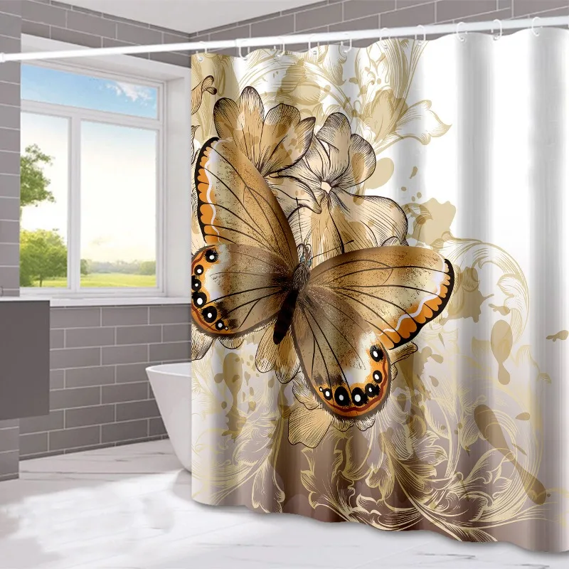 Dreaming Butterfly washable Dirt-Resistant Shower Curtain Shower Head waterproof Polyester Bath Curtain For Home Decor
Dreaming Butterfly washable Dirt-Resistant Shower Curtain Shower Head waterproof Polyester Bath Curtain For Home Decor