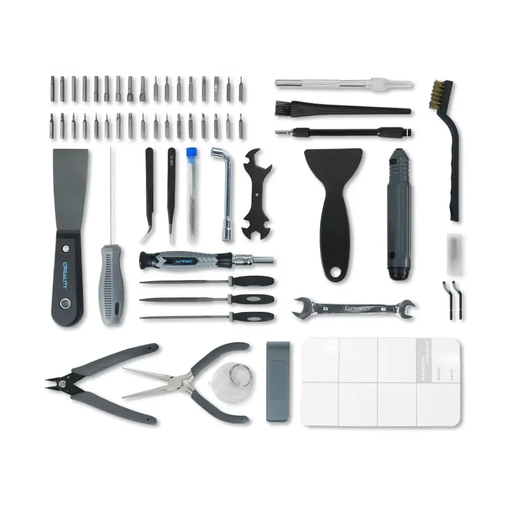 Creality For 3D Print Removing Repairing Filament Cutting Cleaning Needles Nose Plier Official 74Pcs 3D Printer Tool Kit Bag Pro
Creality For 3D Print Removing Repairing Filament Cutting Cleaning Needles Nose Plier Official 74Pcs 3D Printer Tool Kit Bag Pro