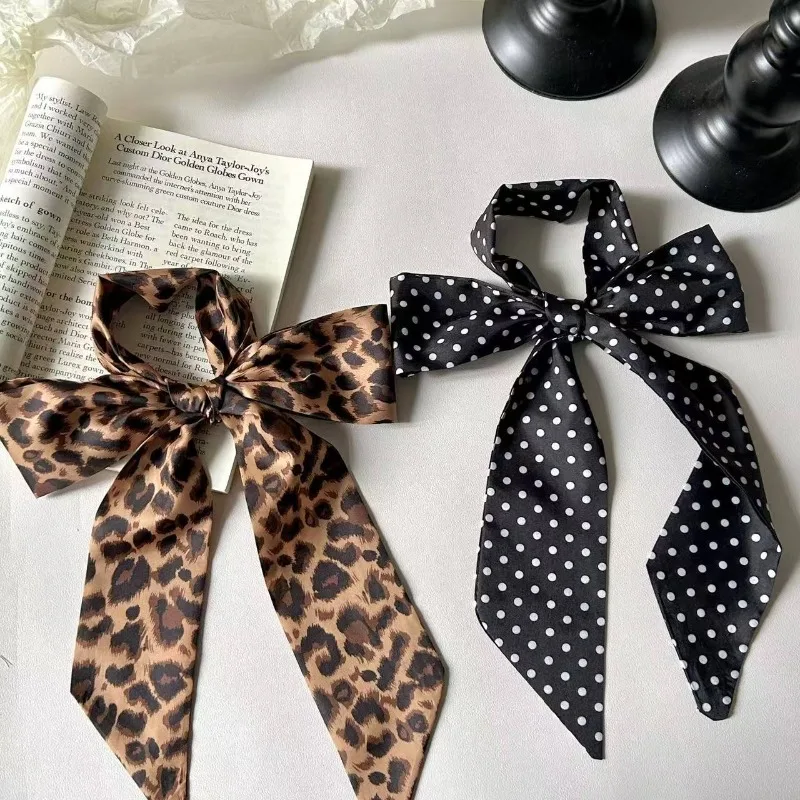 Hot Girl Leopard Print Scarf for Women Sweet Cool Versatile Polka Dot Ribbon Elegant Decorative Scarf Wrist Band Belt Accessory
Hot Girl Leopard Print Scarf for Women Sweet Cool Versatile Polka Dot Ribbon Elegant Decorative Scarf Wrist Band Belt Accessory