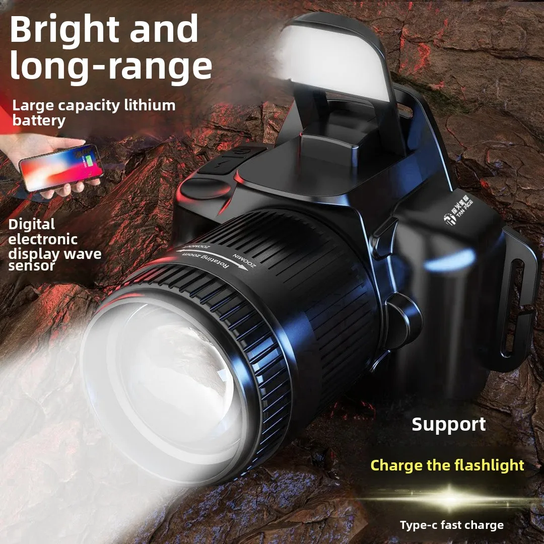 LED headlights, strong light, long-range, rechargeable, waterproof, super bright, head mounted night fishing light, mining light
LED headlights, strong light, long-range, rechargeable, waterproof, super bright, head mounted night fishing light, mining light