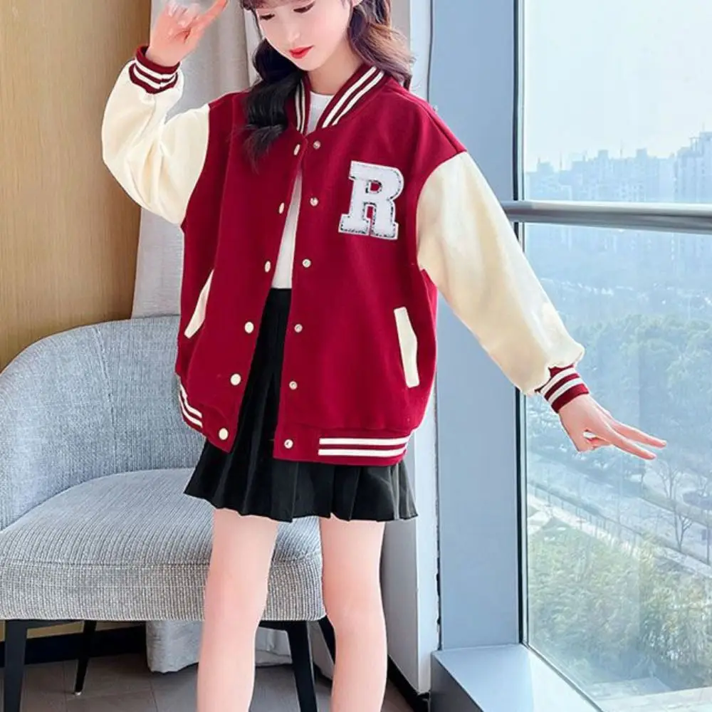 Comfortable Long Sleeve Children Baseball Uniform Teens Loose Girls Y2K Coat Clothing Retro Spring Autumn Jacket Party 
Comfortable Long Sleeve Children Baseball Uniform Teens Loose Girls Y2K Coat Clothing Retro Spring Autumn Jacket Party