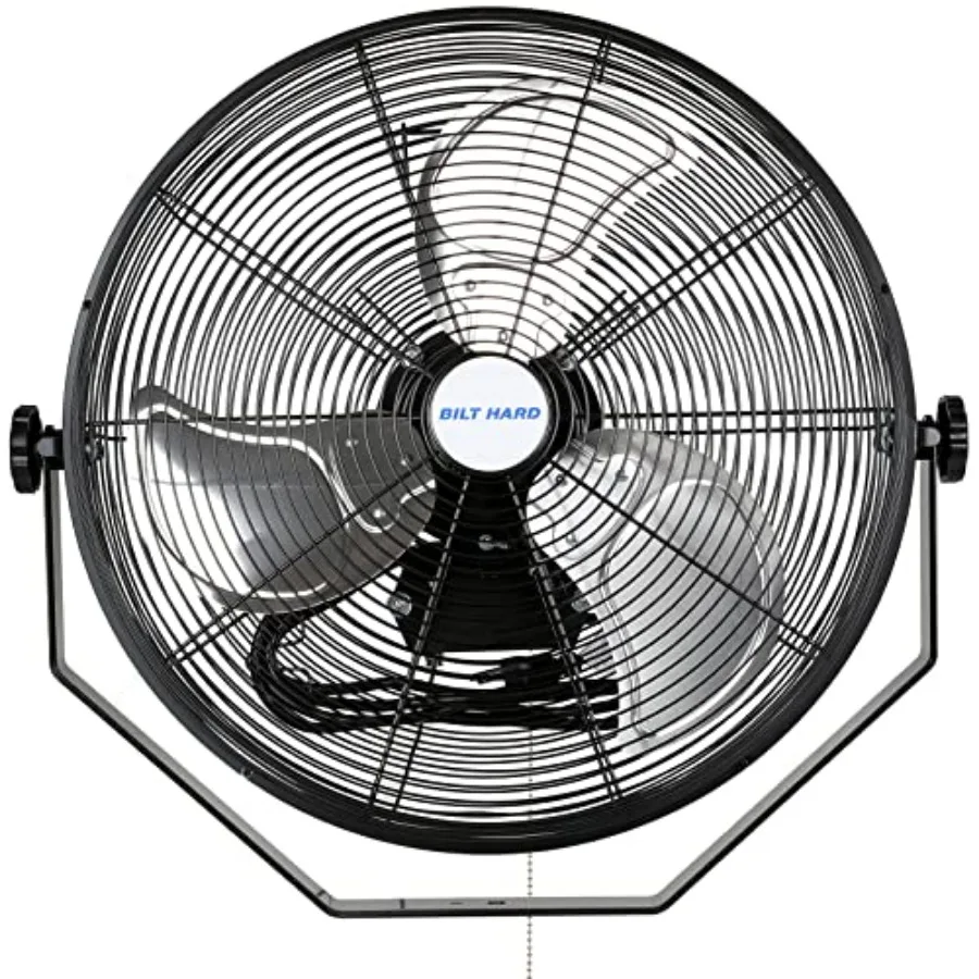 4300 CFM 18 in. Industrial Wall Mount Fan, 3-Speeds High Velocity Wall Fan with Sealed Motor, Heavy Duty Metal Barn Fans for Ga
4300 CFM 18 in. Industrial Wall Mount Fan, 3-Speeds High Velocity Wall Fan with Sealed Motor, Heavy Duty Metal Barn Fans for Ga