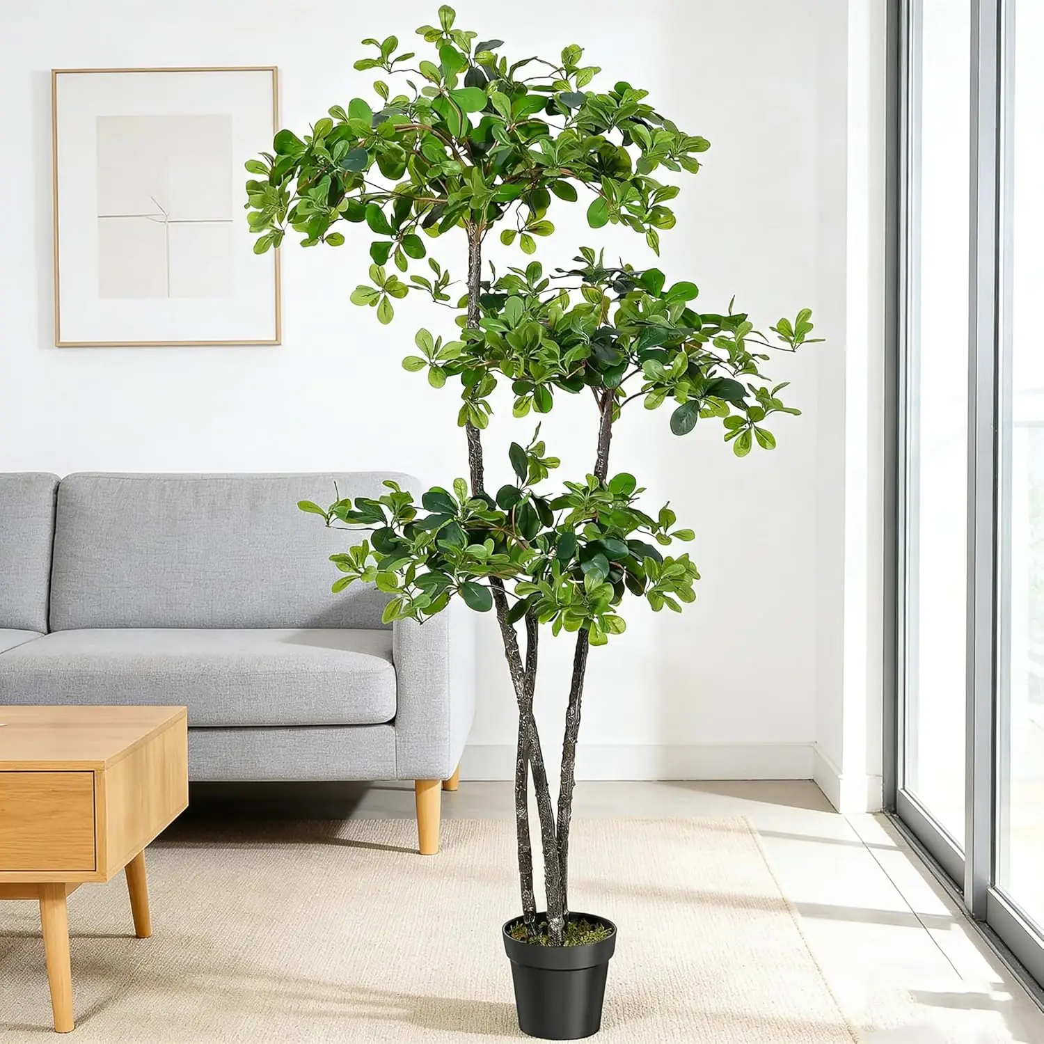 Artificial Plants Indoor,Fake Black Olive Tree Tall Fake Plants in Plastic Nursery Pot Fake Tree Artificial Trees for Home Decor
Artificial Plants Indoor,Fake Black Olive Tree Tall Fake Plants in Plastic Nursery Pot Fake Tree Artificial Trees for Home Decor