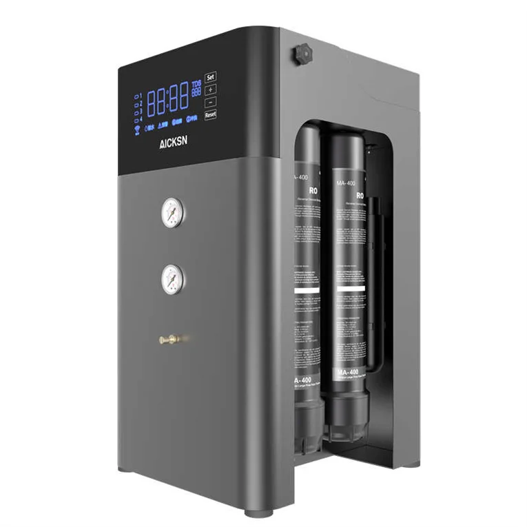1000G Countertop Reverse Osmosis Water Filter Dispenser Certified 3-Stage RO System Electric Power Source for Hotels
1000G Countertop Reverse Osmosis Water Filter Dispenser Certified 3-Stage RO System Electric Power Source for Hotels