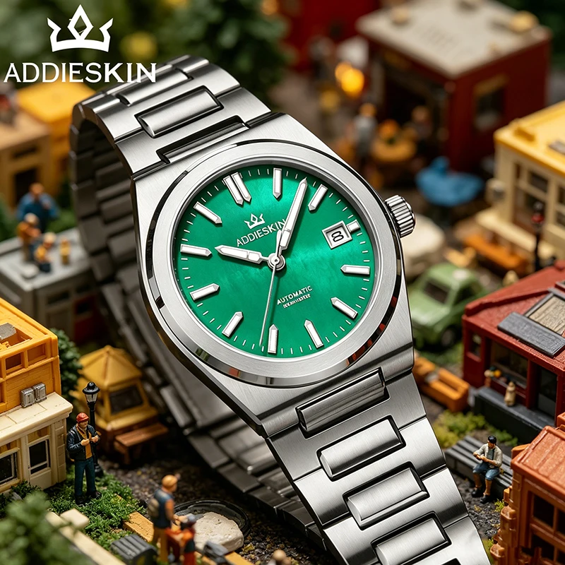 Green Mother of Pearl Dial ADDIESKIN K008 Miyota 9015 Automatic 10mm Ultra Thin 100m Waterproof BGW9 Luminous Men's Dress Watch
Green Mother of Pearl Dial ADDIESKIN K008 Miyota 9015 Automatic 10mm Ultra Thin 100m Waterproof BGW9 Luminous Men's Dress Watch
