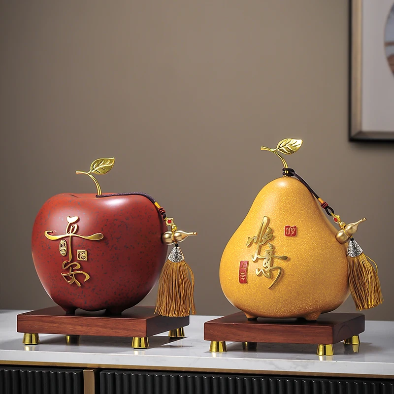 Apple ornament high-end living room entrance wine cabinet piggy bank decoration handicrafts
Apple ornament high-end living room entrance wine cabinet piggy bank decoration handicrafts