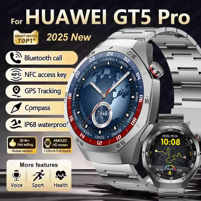 Новинка 2025 года для Huawei Watch GT5Pro, военные GPS-смарт-часы для мужчин, полный сенсорный экран, спортивные, фитнес-тести, голосовой вызов, умные часы
Новинка 2025 года для Huawei Watch GT5Pro, военные GPS-смарт-часы для мужчин, полный сенсорный экран, спортивные, фитнес-тести, голосовой вызов, умные часы