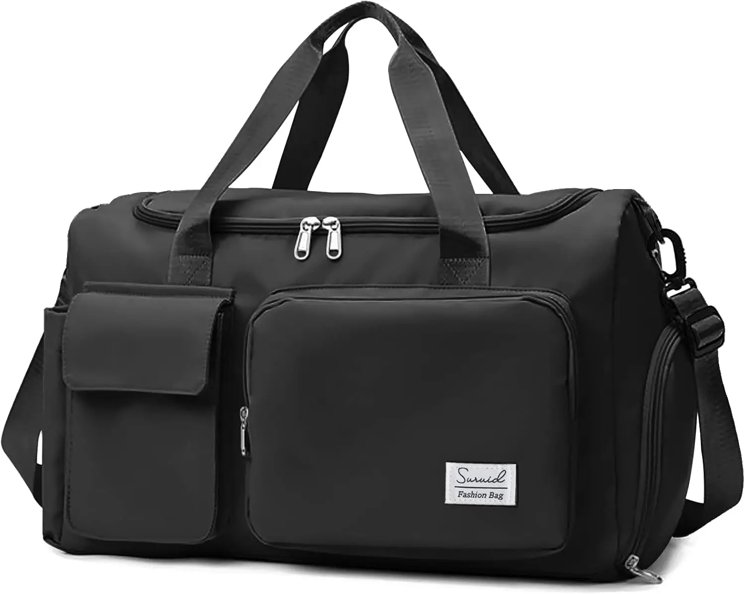 Suruid Sports Gym Duffel Bag with Shoes Compartment and Dry Wet Separated Pocket for Men and Women - Overnight Weekender Training Handbag Yoga Bag - Black
Suruid Sports Gym Duffel Bag with Shoes Compartment and Dry Wet Separated Pocket for Men and Women - Overnight Weekender Training Handbag Yoga Bag - Black