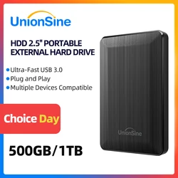 UnionSine HDD 2.5" Portable External Hard Drive 500GB/1TB USB3.0 Storage Compatible for PC, Mac,PS4,Desktop,MacBook UnionSine HDD 2.5" Portable External Hard Drive 500GB/1TB USB3.0 Storage Compatible for PC, Mac,PS4,Desktop,MacBook