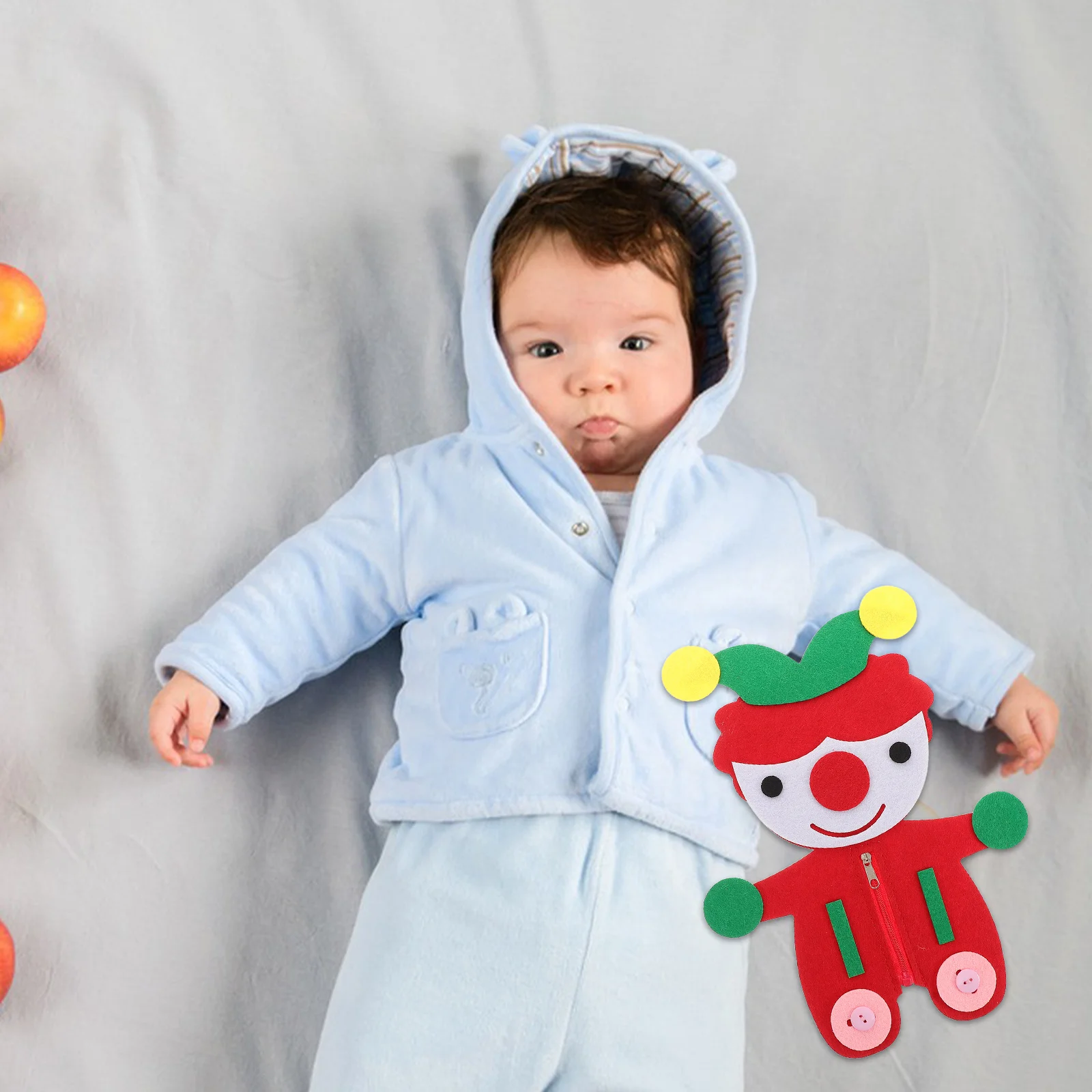 2 Sets Zipper Non-Woven Fabric Button Playset Button Themed Clown For Kids Fine Motor Skills Development Educational Fabric
2 Sets Zipper Non-Woven Fabric Button Playset Button Themed Clown For Kids Fine Motor Skills Development Educational Fabric