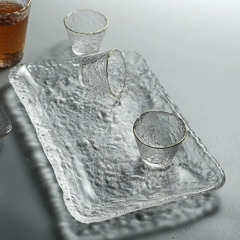 Transparent Japanese Style Ice Tea Glass Tray Creative Dry Tea Set Holder Home Use Office Kung Fu Tea Equipment Tray
Transparent Japanese Style Ice Tea Glass Tray Creative Dry Tea Set Holder Home Use Office Kung Fu Tea Equipment Tray