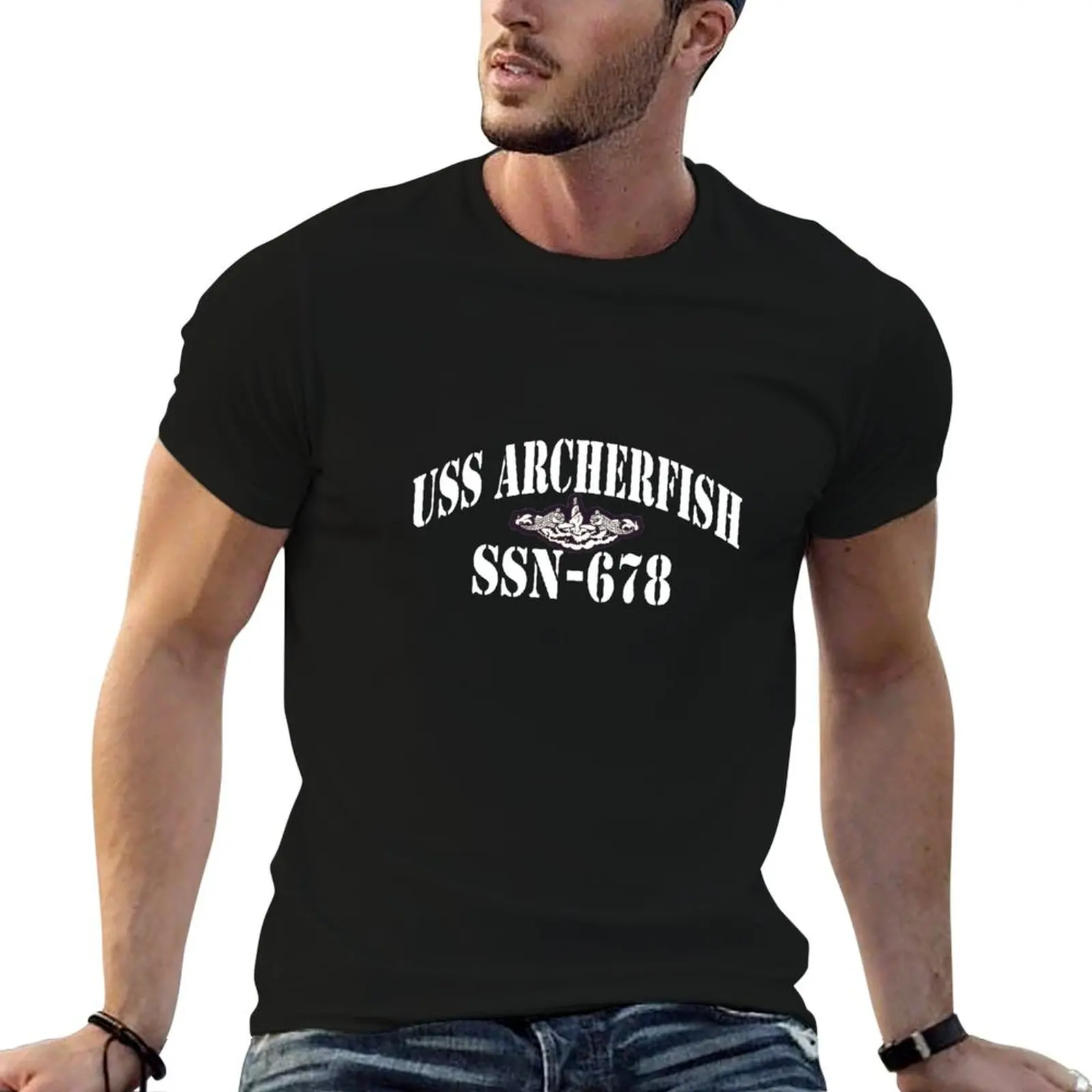 USS ARCHERFISH (SSN-678) SHIP'S STORE T-Shirt summer top clothes men workout shirt
USS ARCHERFISH (SSN-678) SHIP'S STORE T-Shirt summer top clothes men workout shirt