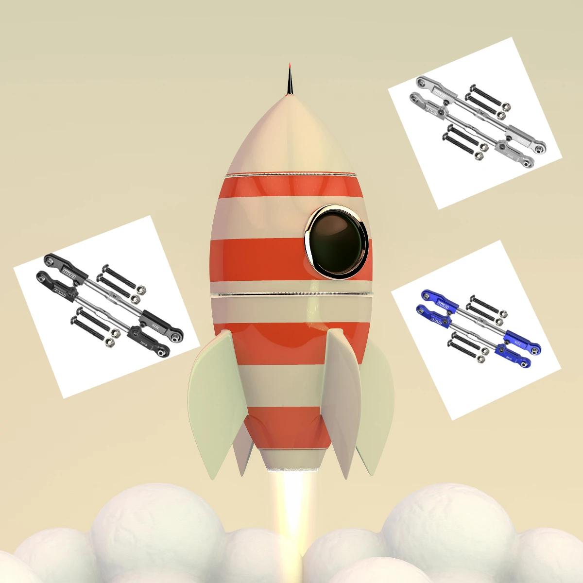 GPM Rear Camber Links for ARRMA 1/8 Kraton/Outcast ARA8710 Aluminum 7075 plus Stainless Steel Upgrade Racing Parts
GPM Rear Camber Links for ARRMA 1/8 Kraton/Outcast ARA8710 Aluminum 7075 plus Stainless Steel Upgrade Racing Parts