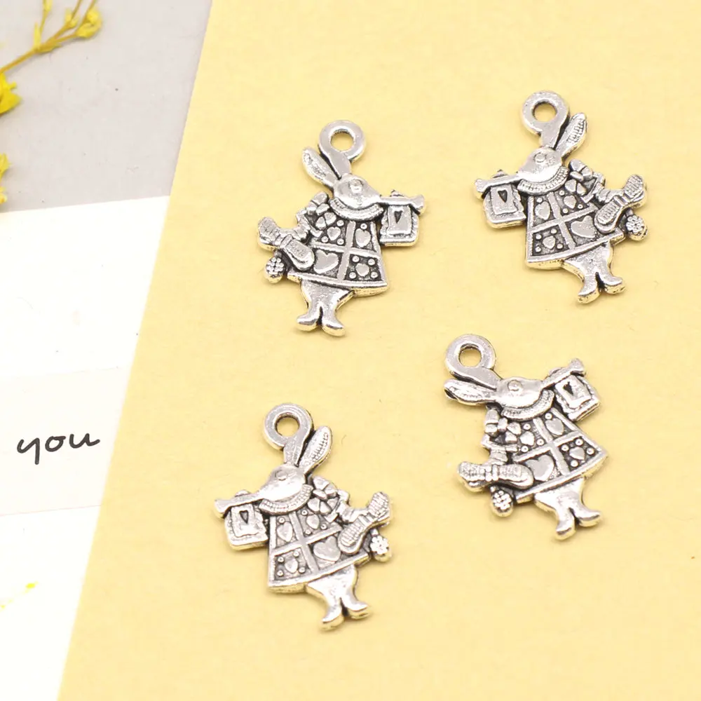 10pcs 14x20mm Rabbit Charms Pendants For Jewelry Make Accessories Trendy Jewelry Antique Silver Color
10pcs 14x20mm Rabbit Charms Pendants For Jewelry Make Accessories Trendy Jewelry Antique Silver Color