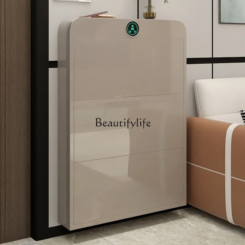 Ultra-thin shoe cabinet electronic intelligent sterilization and disinfection steel tipping bucket entrance household door
Ultra-thin shoe cabinet electronic intelligent sterilization and disinfection steel tipping bucket entrance household door