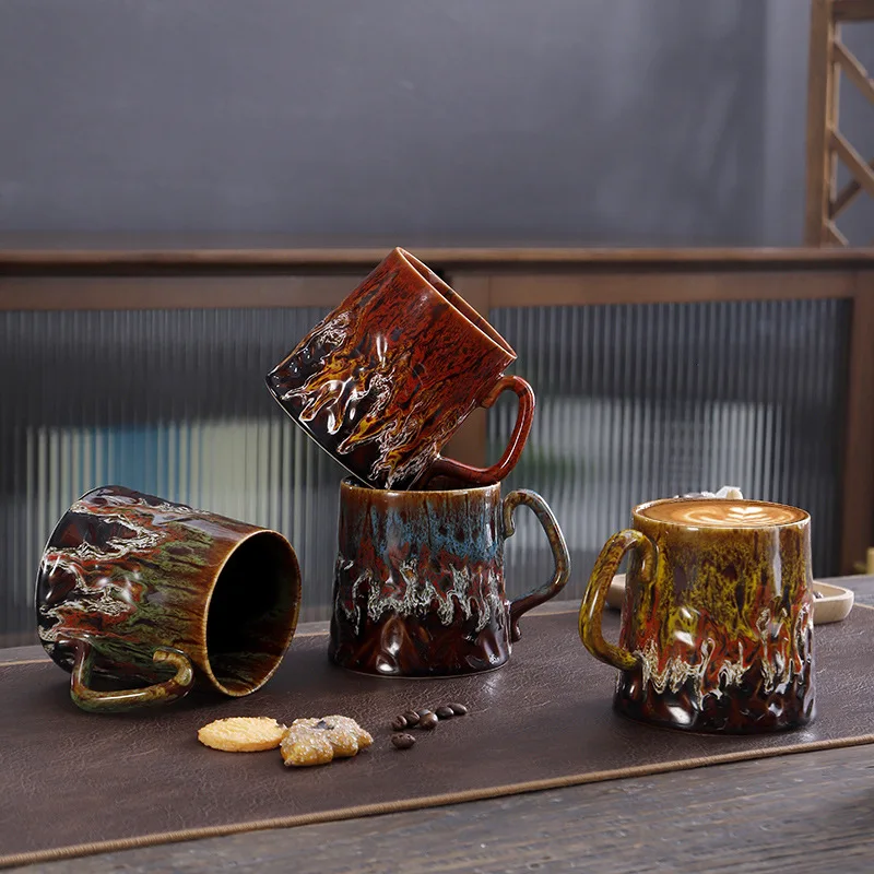 Ceramic Large Capacity Mug Good-looking Household Kiln Baked Water Cup Creative Office Couple's Cups Breakfast Cup
Ceramic Large Capacity Mug Good-looking Household Kiln Baked Water Cup Creative Office Couple's Cups Breakfast Cup