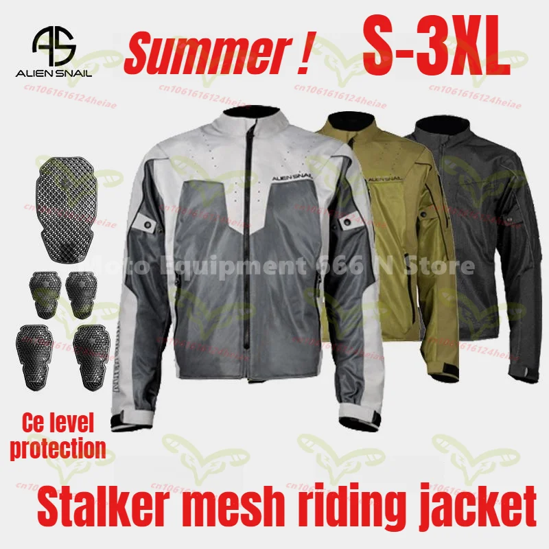 ALIEN SNAIL Stalker Riding Suit Summer Mesh Men's Breathable Anti Fall Commuting Leisure Motorcycle CE Protective Equipment
ALIEN SNAIL Stalker Riding Suit Summer Mesh Men's Breathable Anti Fall Commuting Leisure Motorcycle CE Protective Equipment