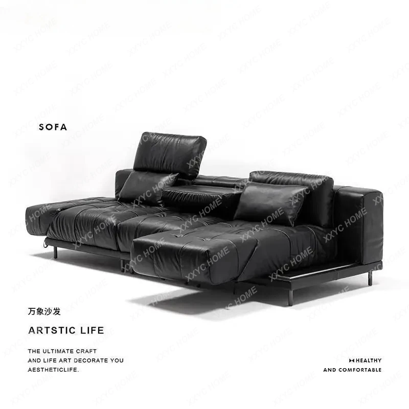 LXLeather Sofa Multifunctional Living Room Dynamic Island Straight Row Top Layer Cowhide Sofa
LXLeather Sofa Multifunctional Living Room Dynamic Island Straight Row Top Layer Cowhide Sofa
