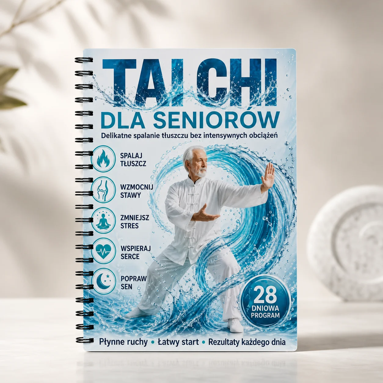 Tai Chi for Seniors Polish Edition Spiral Notebook, A5 28-Day Gentle Exercise & Wellness Journal for Older Adults
Tai Chi for Seniors Polish Edition Spiral Notebook, A5 28-Day Gentle Exercise & Wellness Journal for Older Adults