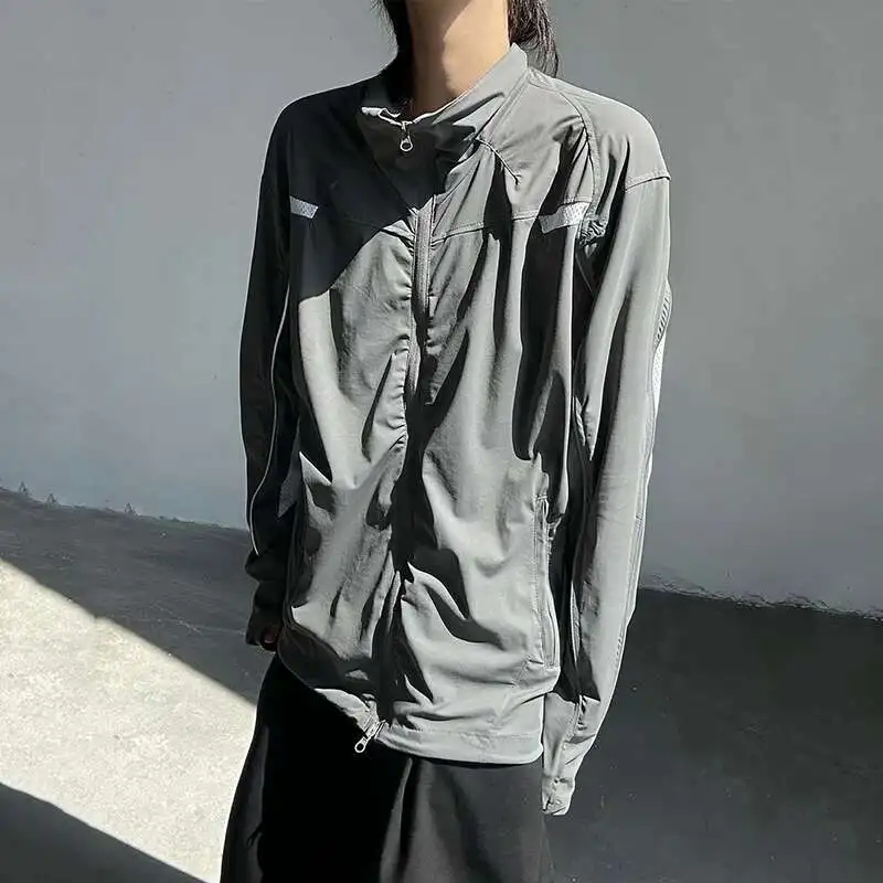 Men's New Summer Jackets Stand Collar Contrast Color Zipper Korean Style Sun-protective Clothing Loose Male Tops T2WY
Men's New Summer Jackets Stand Collar Contrast Color Zipper Korean Style Sun-protective Clothing Loose Male Tops T2WY