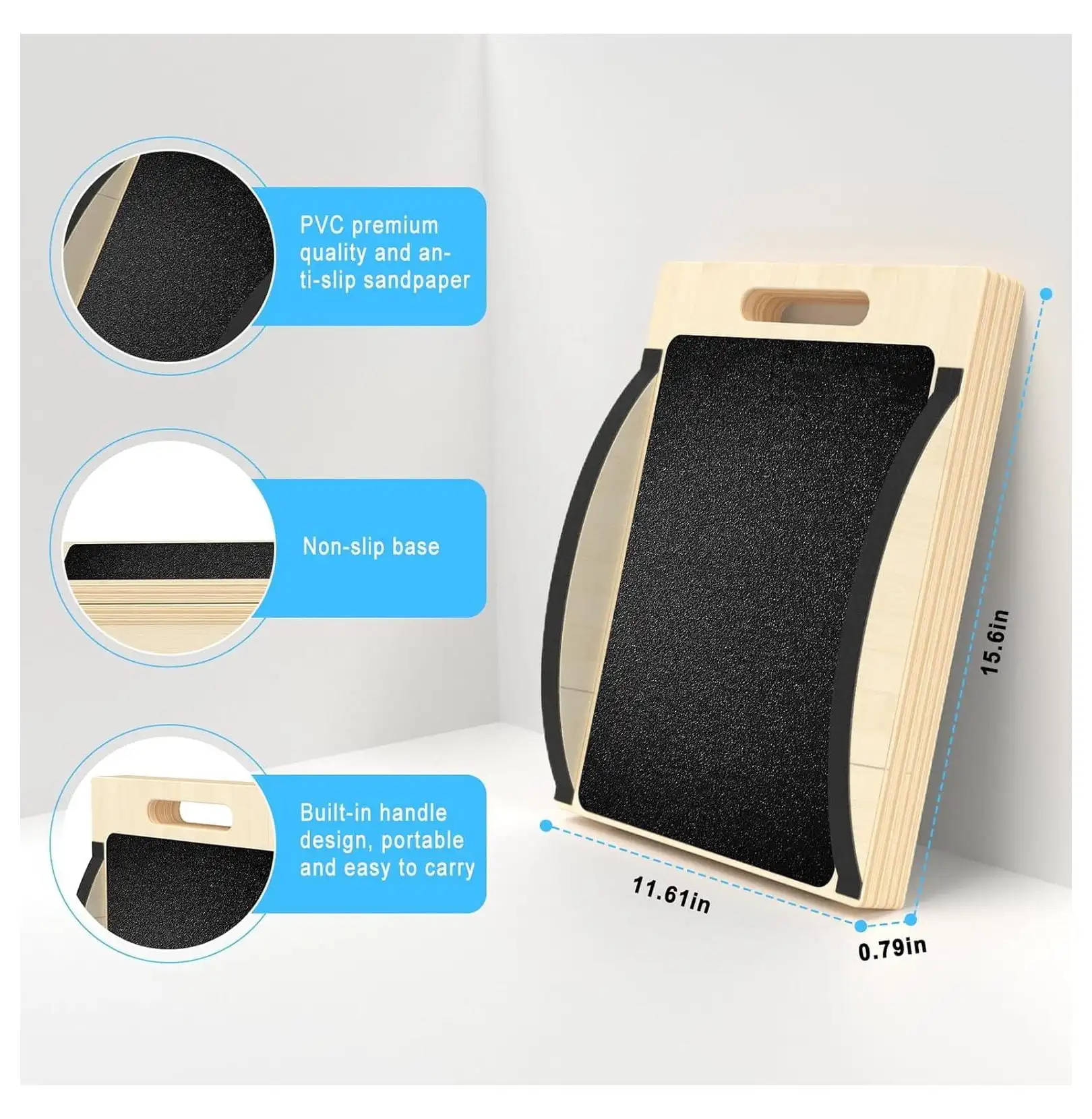 Portable Calf Stretch Board Adjustable Incline Slant Board Wooden Balance Board for Knee Ankle Feet and Leg Stretching
Portable Calf Stretch Board Adjustable Incline Slant Board Wooden Balance Board for Knee Ankle Feet and Leg Stretching