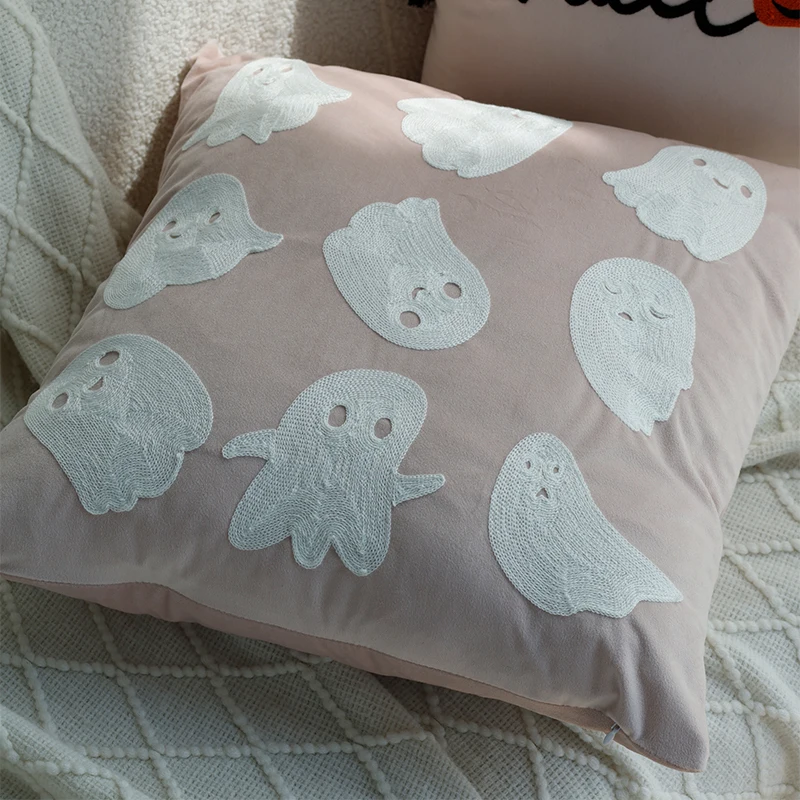 Cushion Cover PInk|Orange Velvet 45x45cm Halloween Ghost Plush Embroidery Decorative Throw Pillow Cover For Living Room, Bedroom
Cushion Cover PInk|Orange Velvet 45x45cm Halloween Ghost Plush Embroidery Decorative Throw Pillow Cover For Living Room, Bedroom