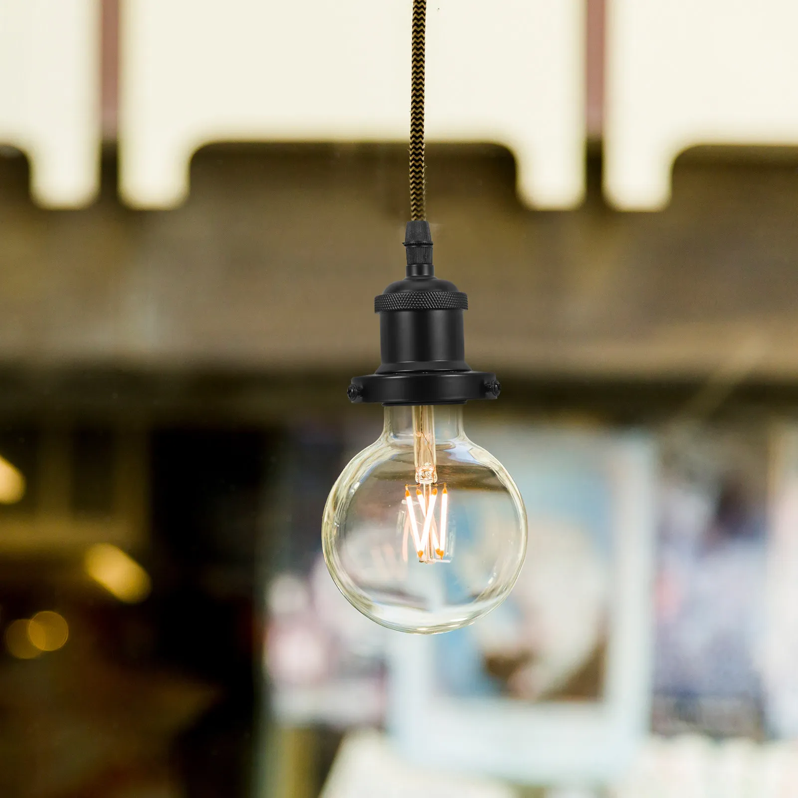E27 Vintage Lamp Holder Aluminum Hanging Light Socket Stylish Pendant Fixture Compatible with Ceiling Kitchen Bar Living Room
E27 Vintage Lamp Holder Aluminum Hanging Light Socket Stylish Pendant Fixture Compatible with Ceiling Kitchen Bar Living Room