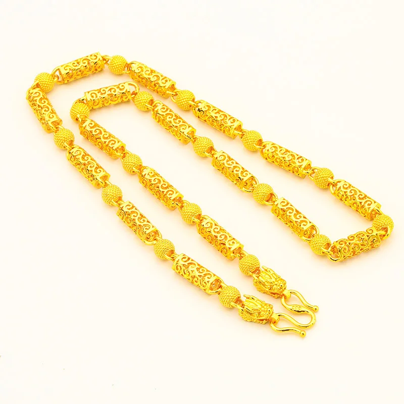 Bead Hollow Necklace for Men 24K Gold, AU999 Social Attack, Standard for Elite Men
Bead Hollow Necklace for Men 24K Gold, AU999 Social Attack, Standard for Elite Men