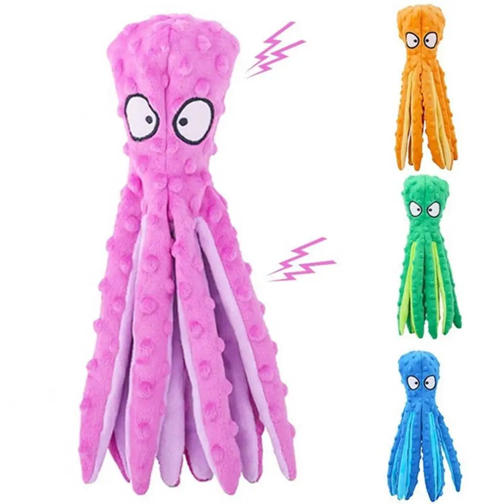 Pet Plush Toy Octopus Dog Interactive Toy Indestructible Bite Resistant Sound Puppy squeaky Octopu Dogs Rattle For Toys Supplies
Pet Plush Toy Octopus Dog Interactive Toy Indestructible Bite Resistant Sound Puppy squeaky Octopu Dogs Rattle For Toys Supplies