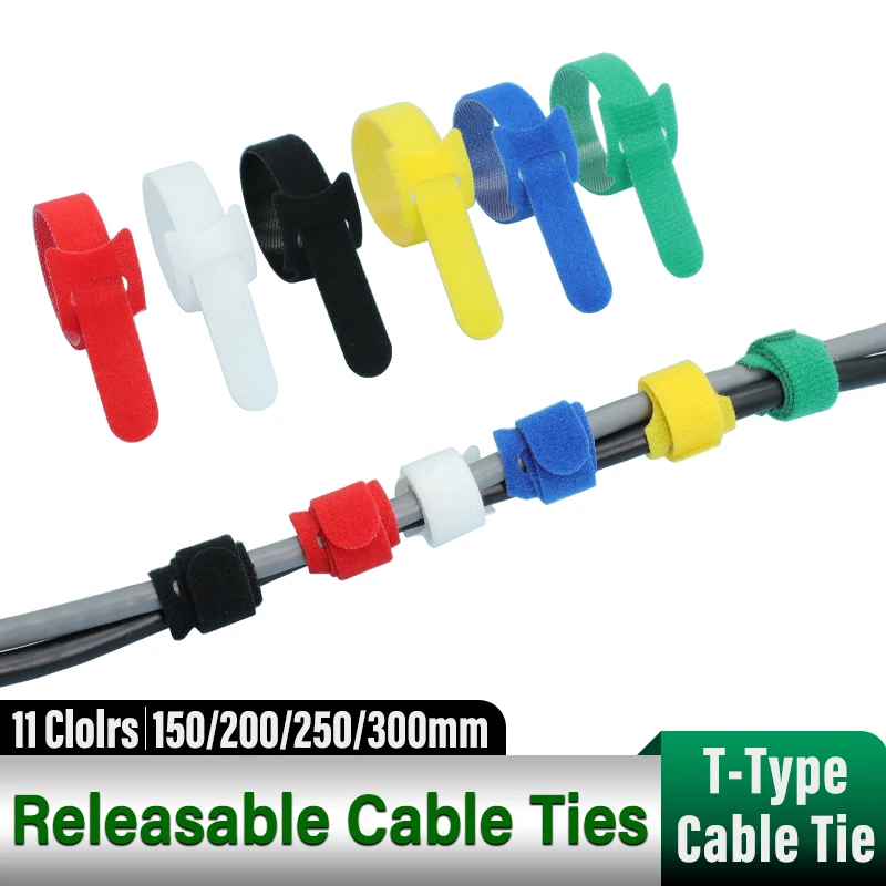 150/200/250/300mm Nylon Cable Organizer Tie Loop Hoop Tape Straps Mouse Earphones Reusable Wire Management Releasable Cable Ties
150/200/250/300mm Nylon Cable Organizer Tie Loop Hoop Tape Straps Mouse Earphones Reusable Wire Management Releasable Cable Ties