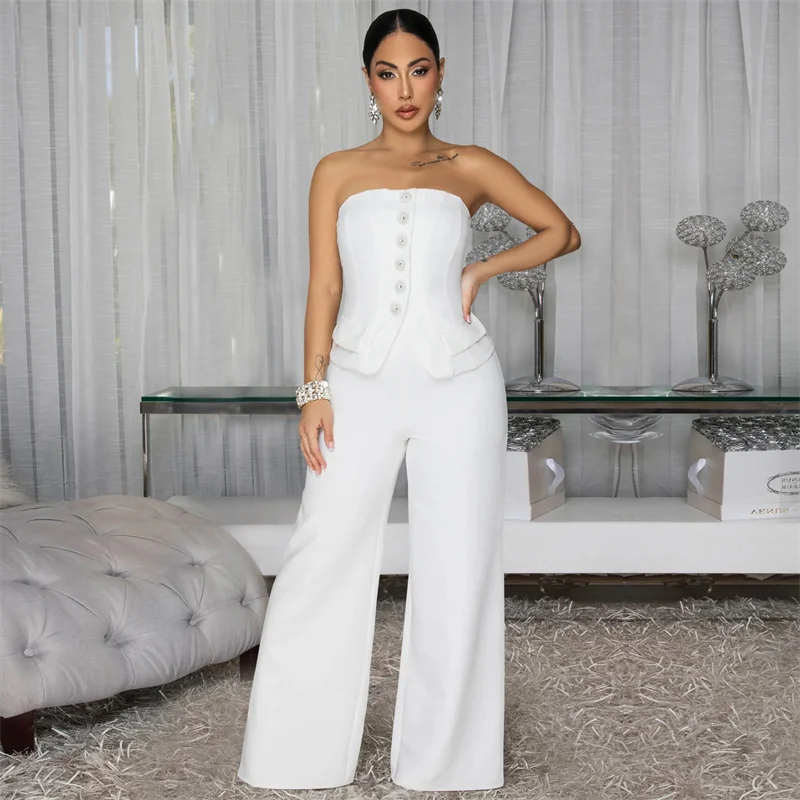 Doyerl комбинезон без бретелек с открытыми плечами, женский элегантный однобортный комбинезон в стиле пэчворк для ночной вечеринки и клуба, широкие комбинезоны Femme
Doyerl комбинезон без бретелек с открытыми плечами, женский элегантный однобортный комбинезон в стиле пэчворк для ночной вечеринки и клуба, широкие комбинезоны Femme