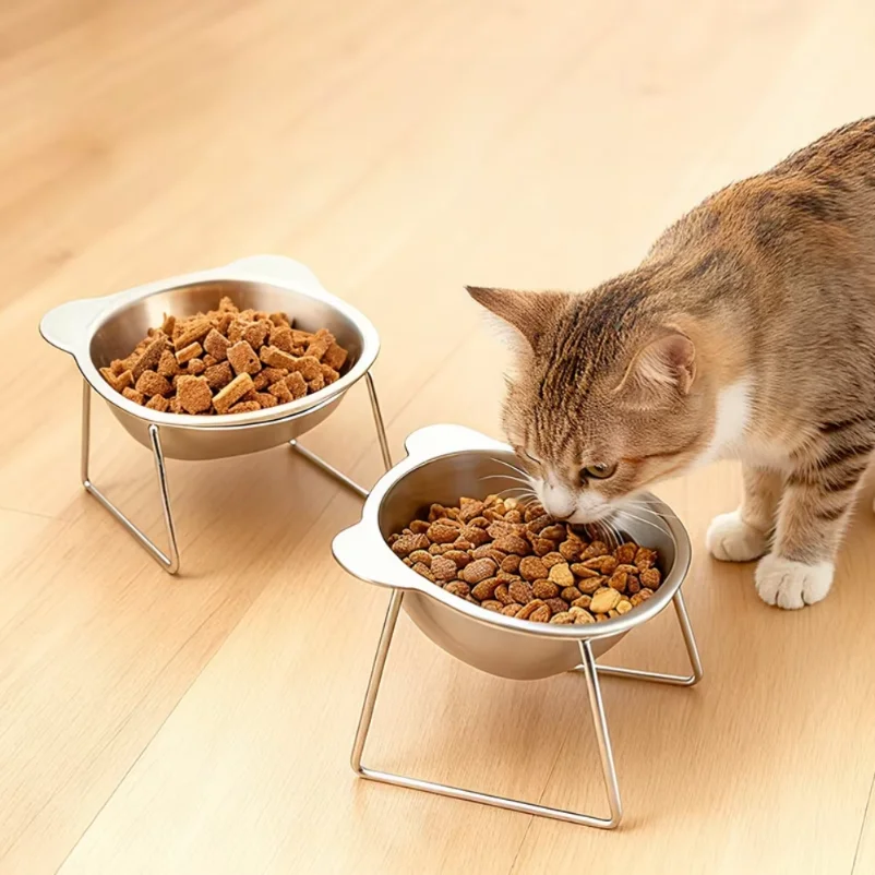 304 Stainless Steel Elevated Pet Bowl: Angled Tilted Feeder with Neck Support, Heat-Resistant & Easy-Clean for Crate or Home Use
304 Stainless Steel Elevated Pet Bowl: Angled Tilted Feeder with Neck Support, Heat-Resistant & Easy-Clean for Crate or Home Use
