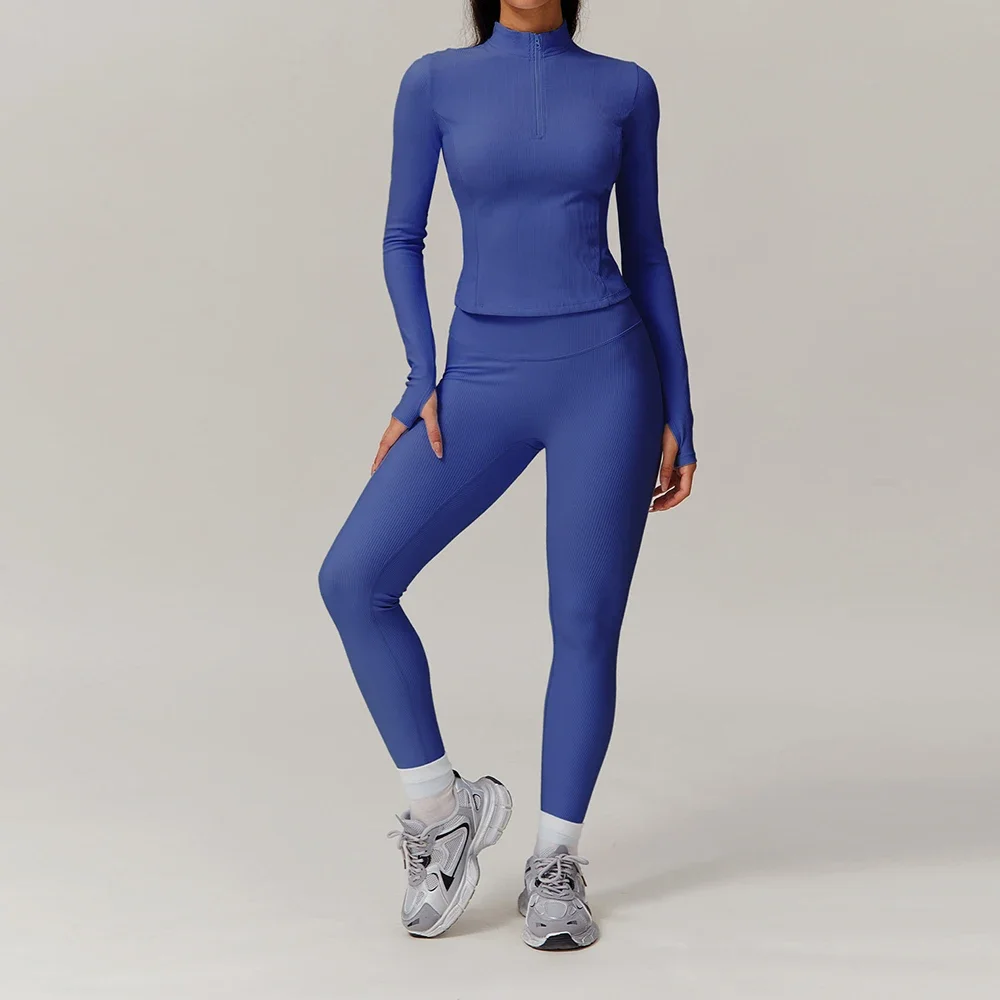 2PCS Women Seamless Yoga Set Workout Clothes Long Sleeve Gym Crop Top High Waist Leggings Fitness Sports Wear Ribbed Sport Suit
2PCS Women Seamless Yoga Set Workout Clothes Long Sleeve Gym Crop Top High Waist Leggings Fitness Sports Wear Ribbed Sport Suit
