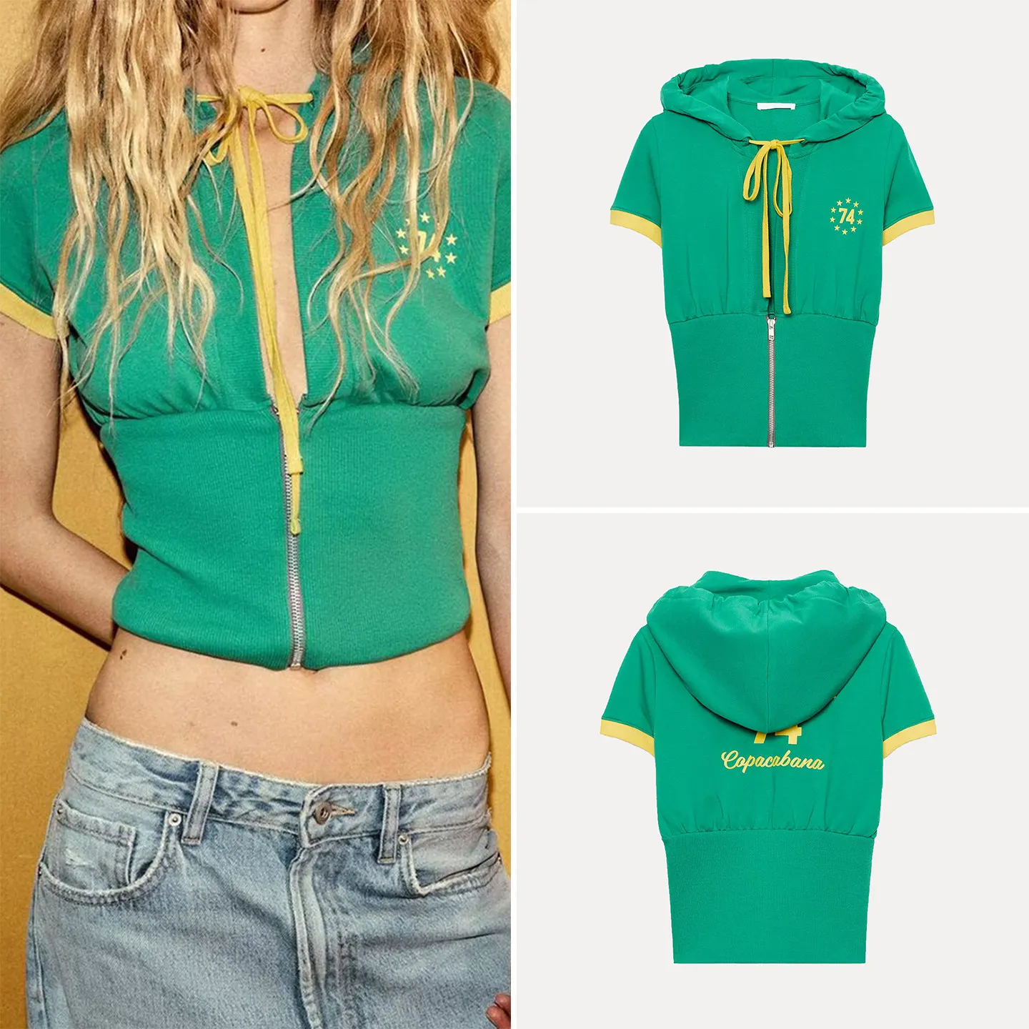 Women's Summer Short Sleeve Zipper Hoodie Color Block Print Casual Top ZADATA Brand 2026 New Style Quick Dry Comfortable Fabric
Women's Summer Short Sleeve Zipper Hoodie Color Block Print Casual Top ZADATA Brand 2026 New Style Quick Dry Comfortable Fabric
