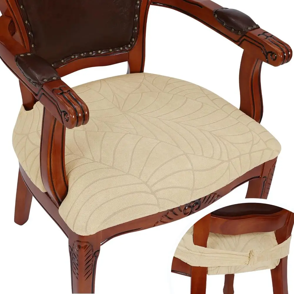 Dining Chair Seat Covers for Dining Room Chairs with Arms Set of 4 Water Resistant Fabric Kitchen Table Seat Cushion Covers Beig
Dining Chair Seat Covers for Dining Room Chairs with Arms Set of 4 Water Resistant Fabric Kitchen Table Seat Cushion Covers Beig