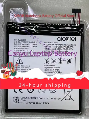 For New 3000mAh Battery For ALCATEL TLp030J2 TLp030JC 9008D TIM XL 2018 A3A XL 4G Smart phone