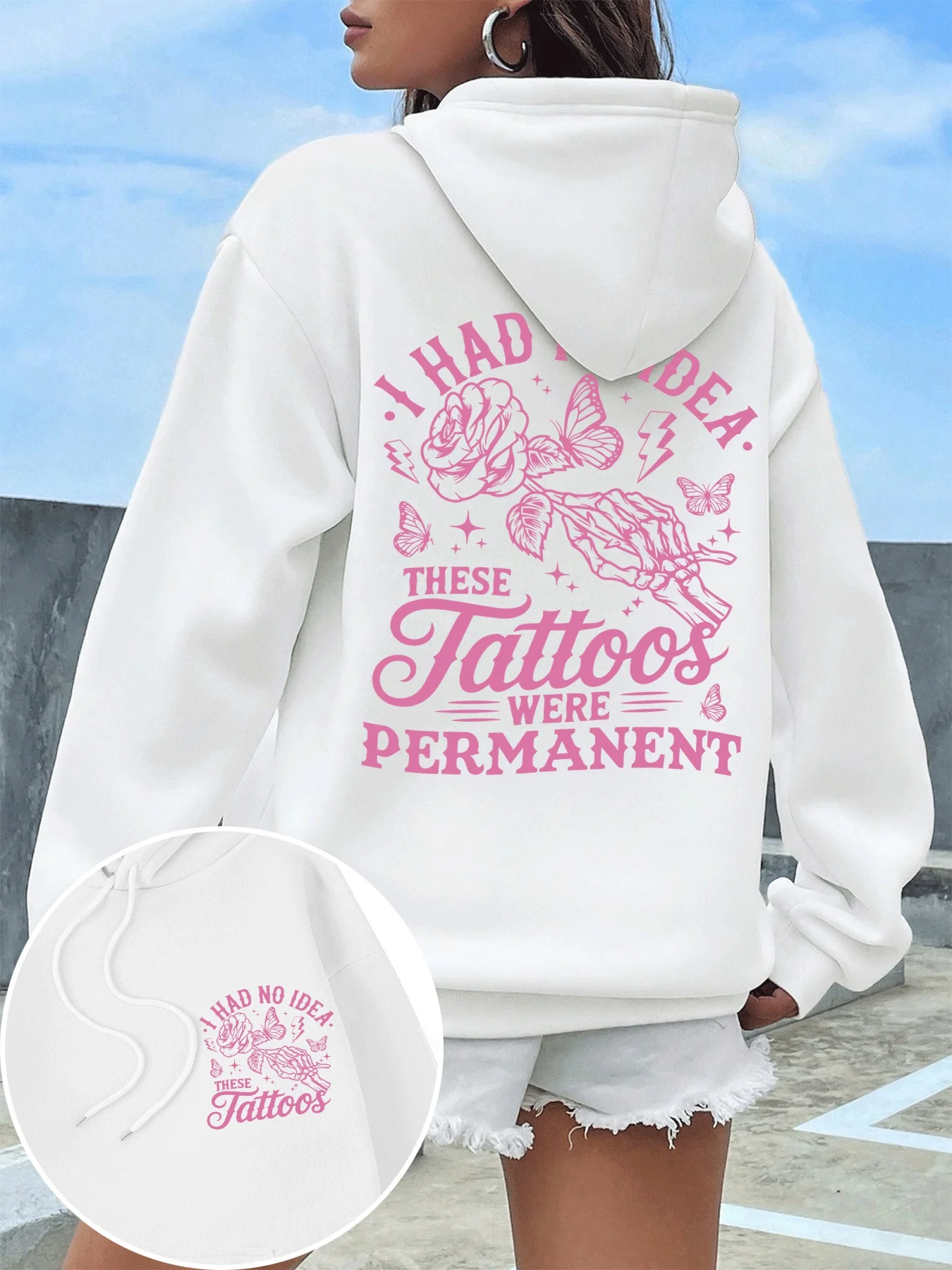 Skeleton Arms And Flowers Printing Women Hoodie Autumn Pocket Clothes Loose Casual Pullover Comfortable Fleece Female Hoody
Skeleton Arms And Flowers Printing Women Hoodie Autumn Pocket Clothes Loose Casual Pullover Comfortable Fleece Female Hoody